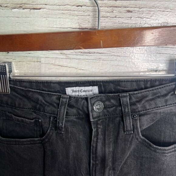 JUICY COUTURE Black Wash Lunita High Rise Wide Leg Jeans - Picture 4 of 8